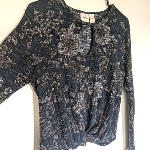 Twist Top Floral Print